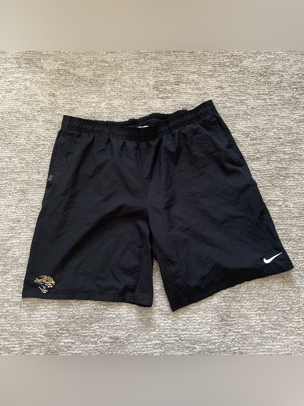Jacksonville Jaguars Nike NFL Athletic Woven Training Shorts Mens Large Dri-Fit